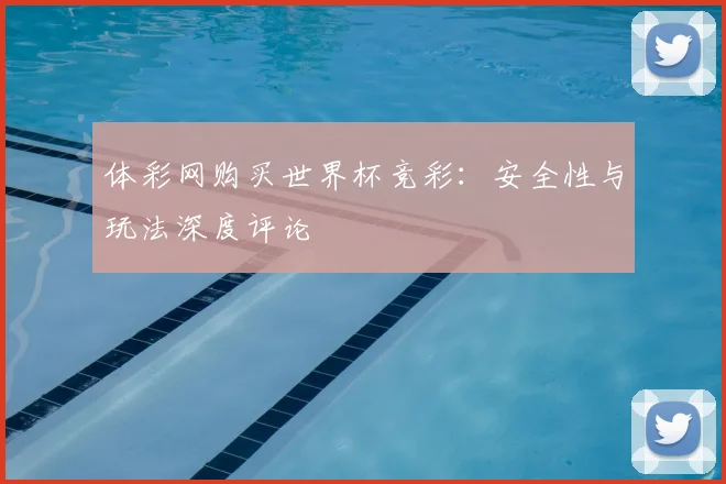 体彩网购买世界杯竞彩:安全性与玩法深度评论